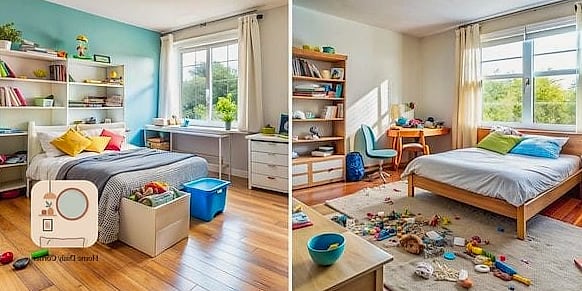 13 Bedroom Interior Before and After Transformations to Inspire 2 Cramped Kids' Room Gets Smart Built-In Storage