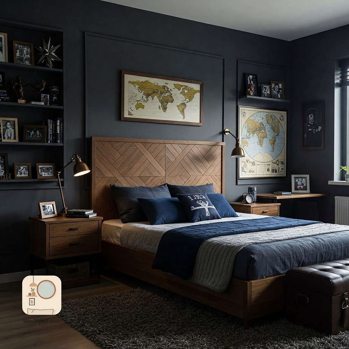 14 Mens Bedroom Decor Ideas to Upgrade Your Home This Weekend 9 Create a Dedicated Reading or Relaxing Corner