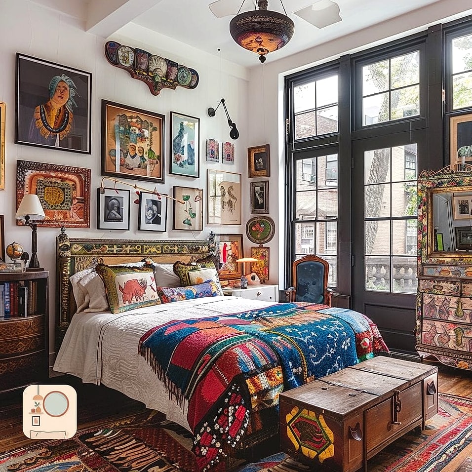 20 Eclectic Bedroom Looks We're Obsessed With This Year 11 Curated Vintage Lighting