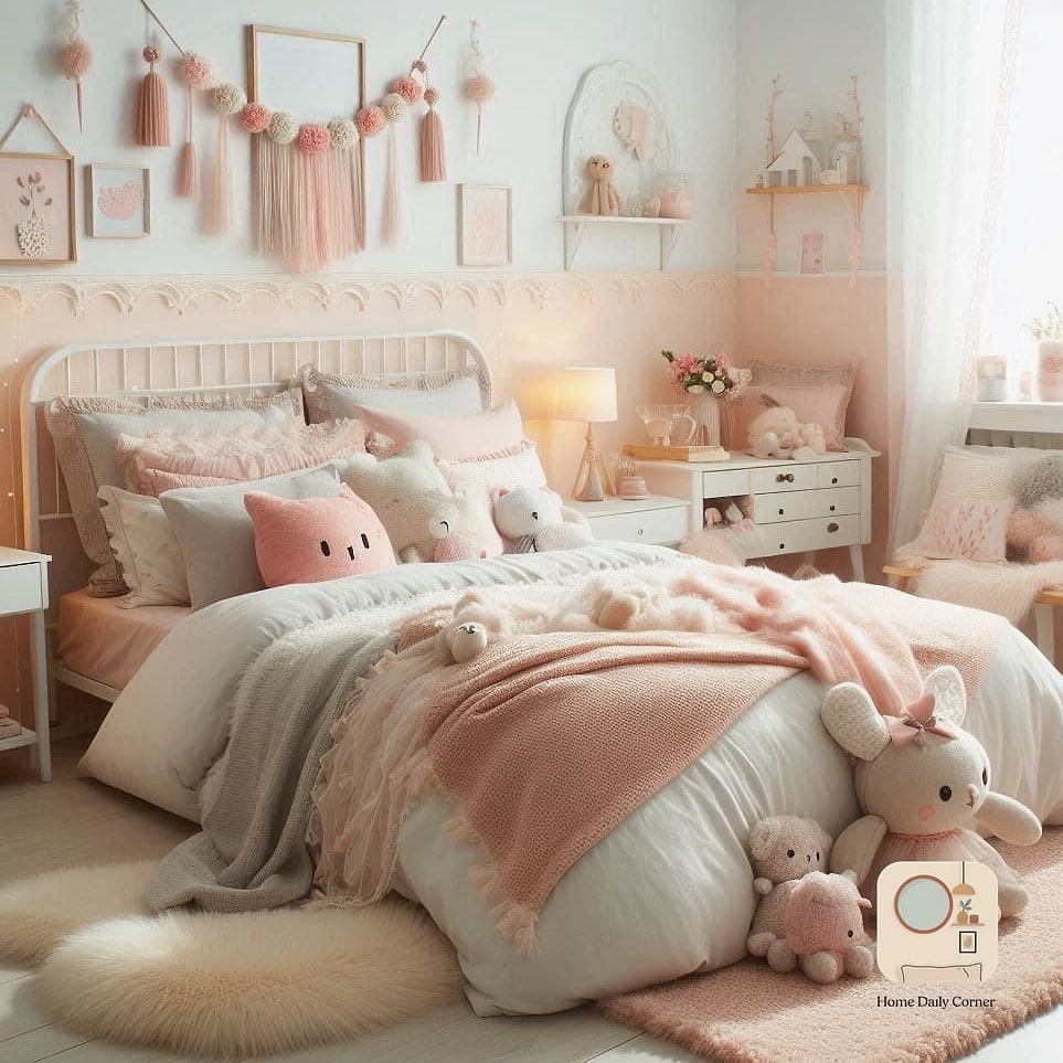 A Cushioned Bed Skirt or Upholstered Bed Frame