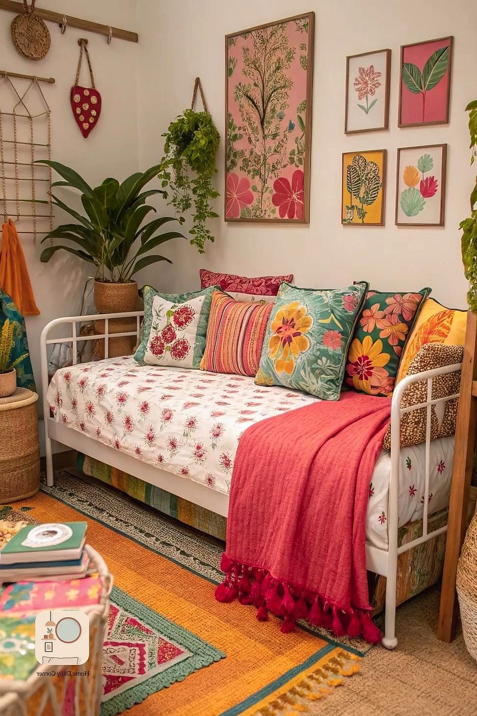 Daybed as a Statement Piece in a Studio Apartment