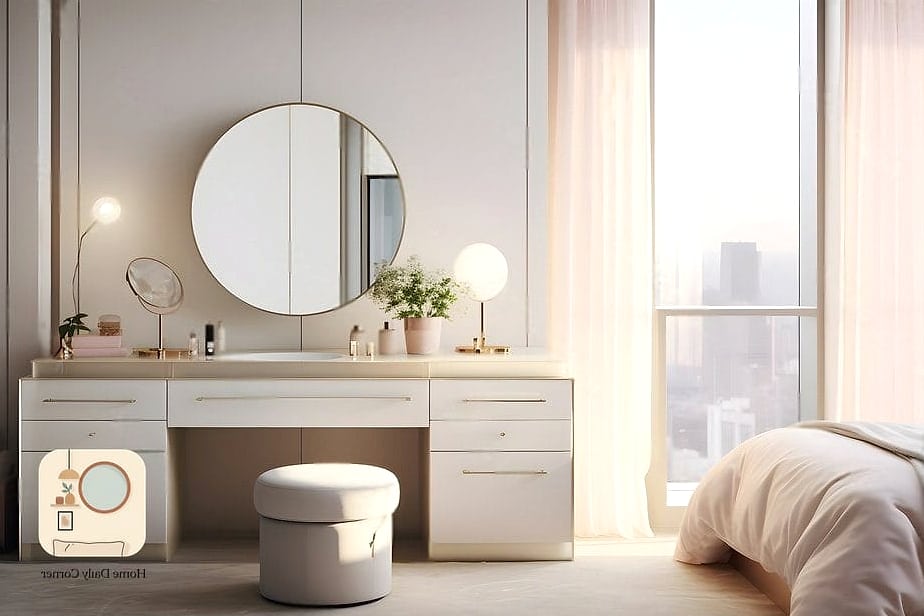 11 Aesthetic Bedroom Ideas Ideas to Upgrade Your Home This Weekend 9 A Dedicated Vanity or Getting-Ready Corner