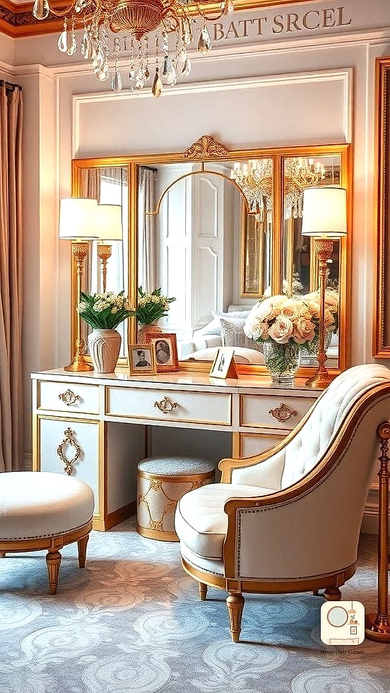 18 Stunning Room Ideas Bedroom Ideas for Every Budget 15 A Dedicated Vanity or Getting-Ready Corner