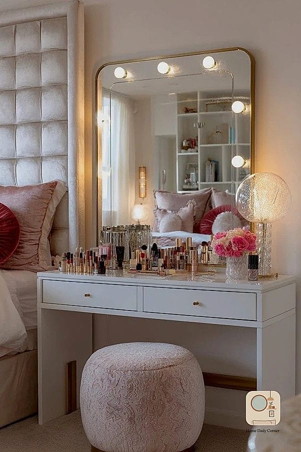 11 Grown Woman Bedroom Ideas Photos That Will Inspire Your Next Project 10 A Dedicated Vanity or Getting-Ready Space