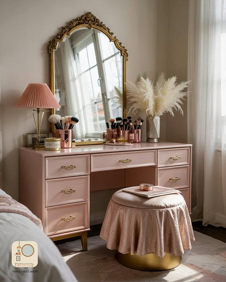 19 Romantic Bedroom Decor Ideas That Work in Any Size Home 15 A Dedicated Vanity or Dressing Corner
