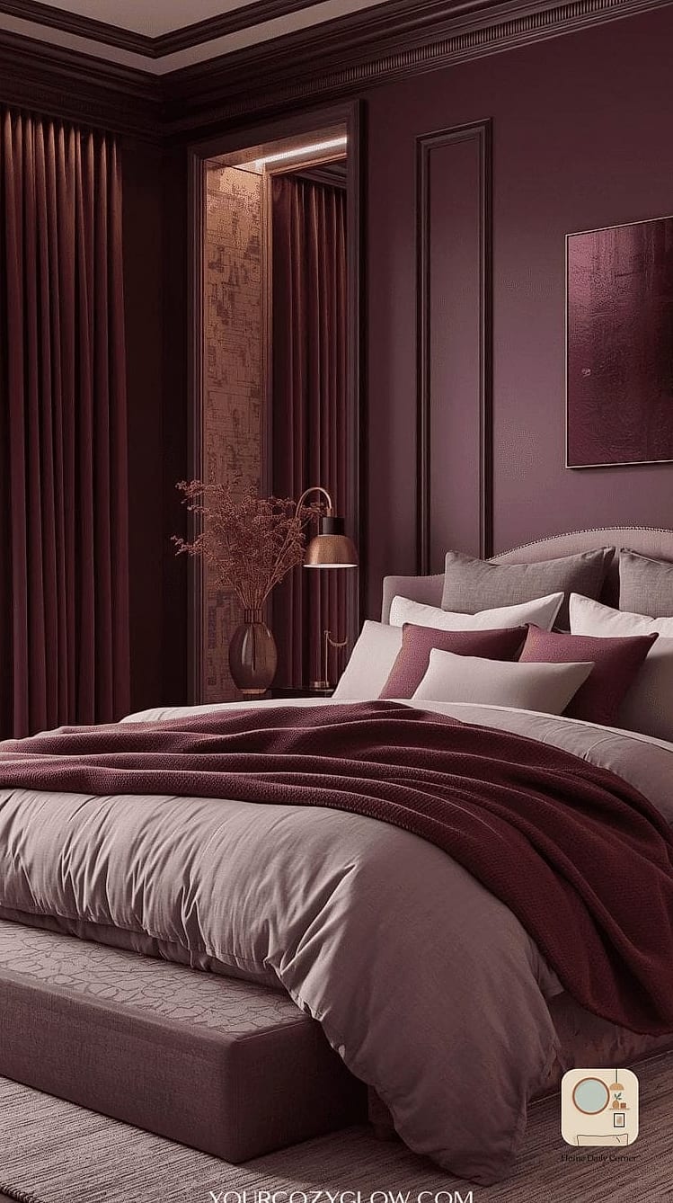 Deep Plum for Dramatic Elegance