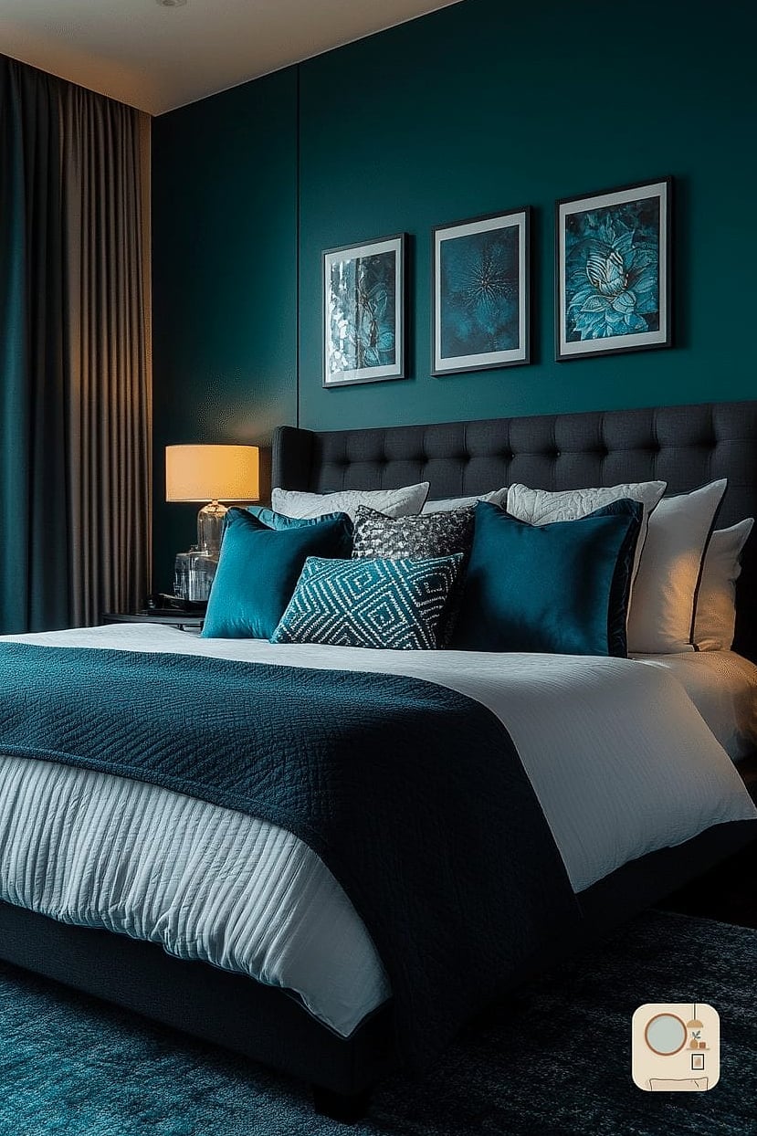 Deep Teal for Bold, Sophisticated Contrast
