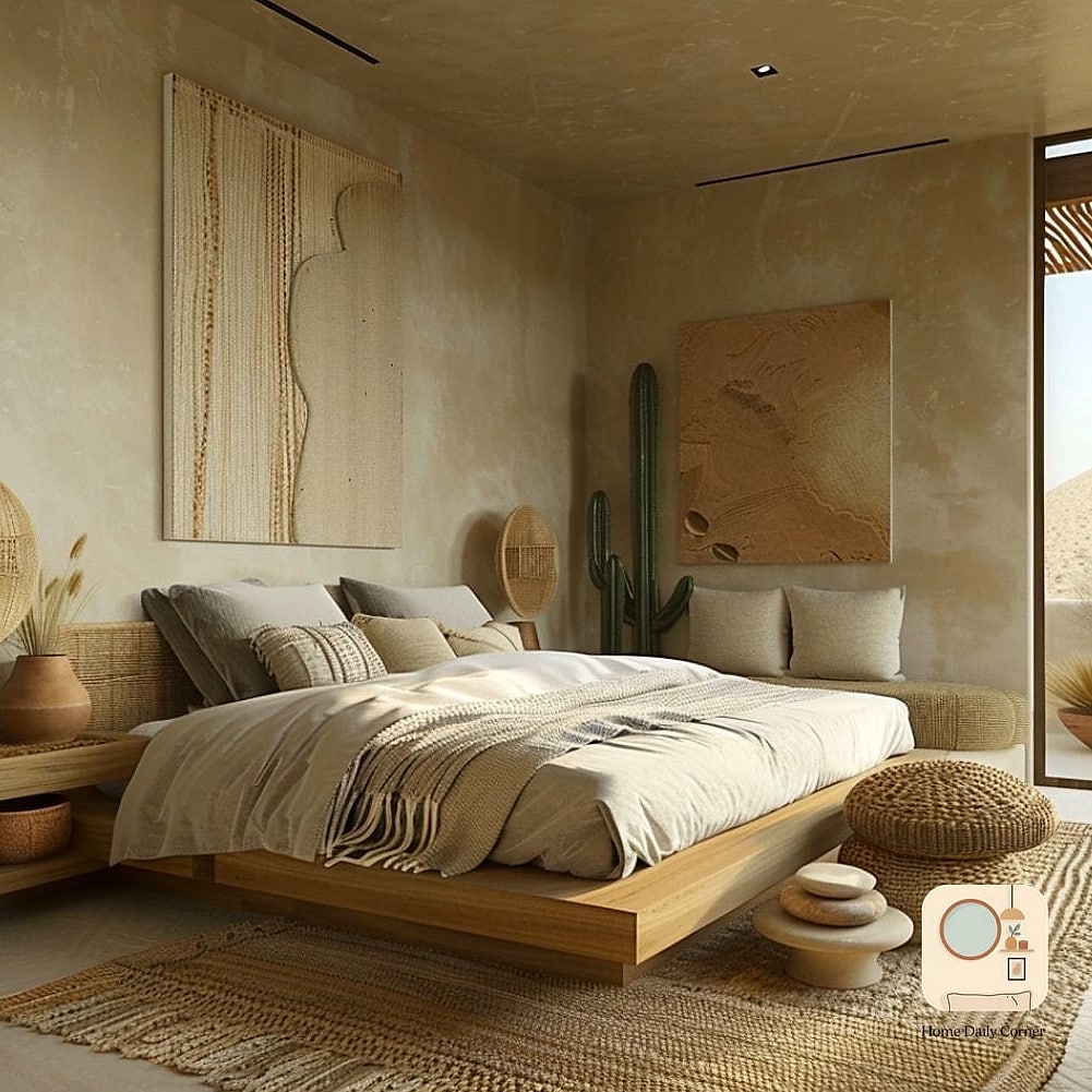 30 Cozy Bedroom Inspiration Boards You'll Want to Copy 19 Desert Modern Bedroom