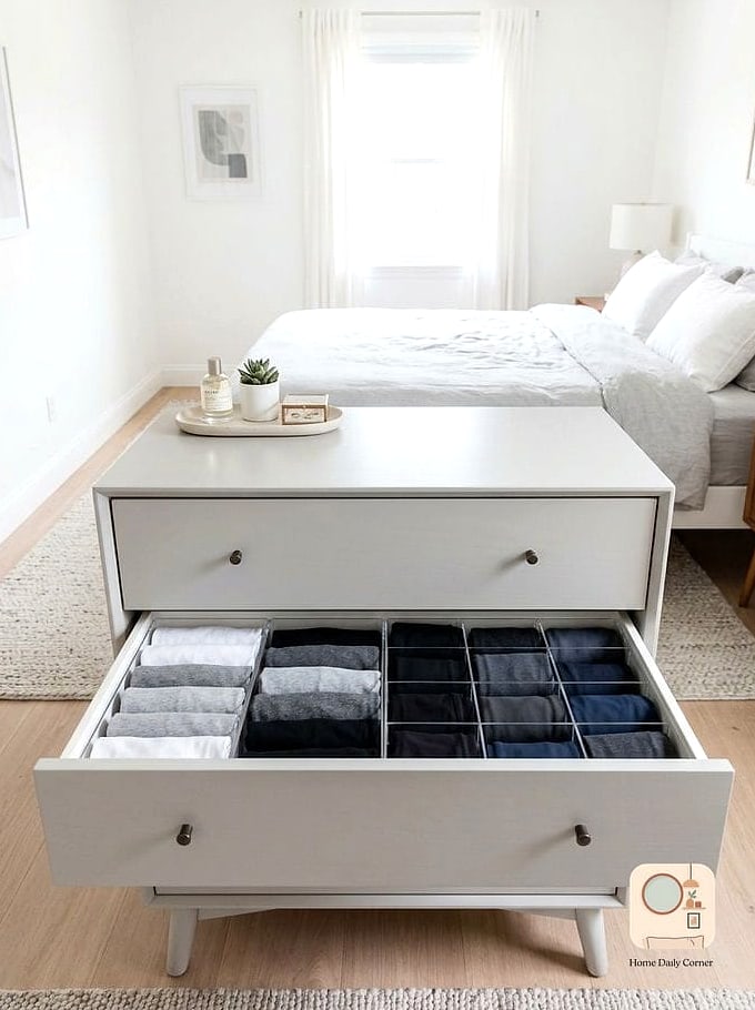 Drawer Dividers for Folded Clothing