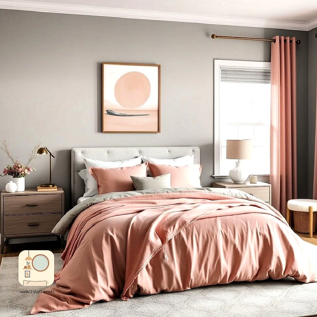 Dusty Rose Velvet Headboard