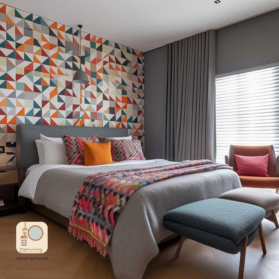 Fabric-Wrapped Walls in Place of Paint or Wallpaper