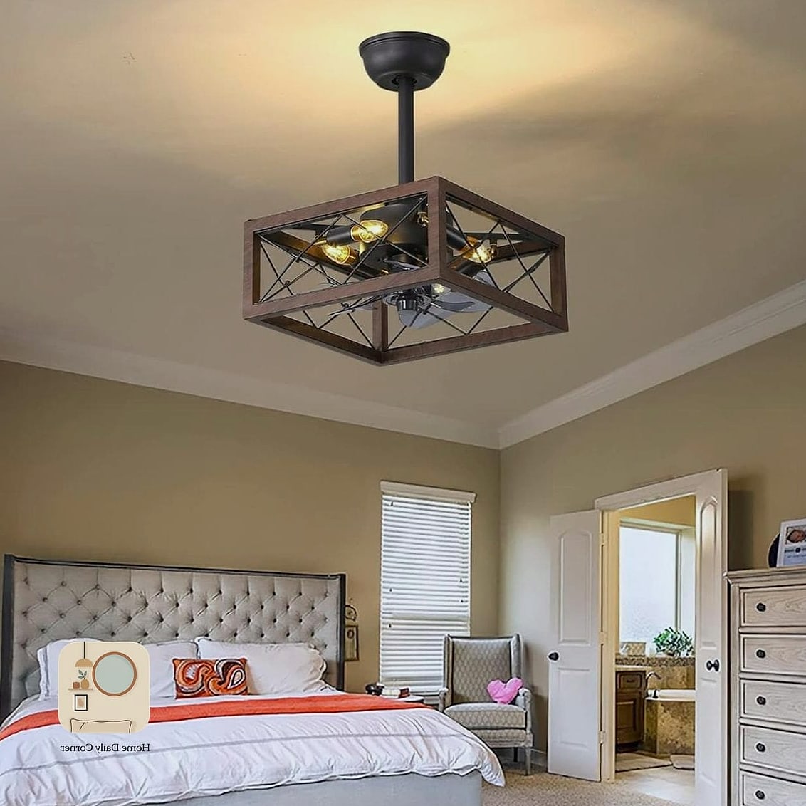 23 Farmhouse Bedroom Ideas Looks We're Obsessed With This Year 13 Farmhouse-Style Ceiling Fan