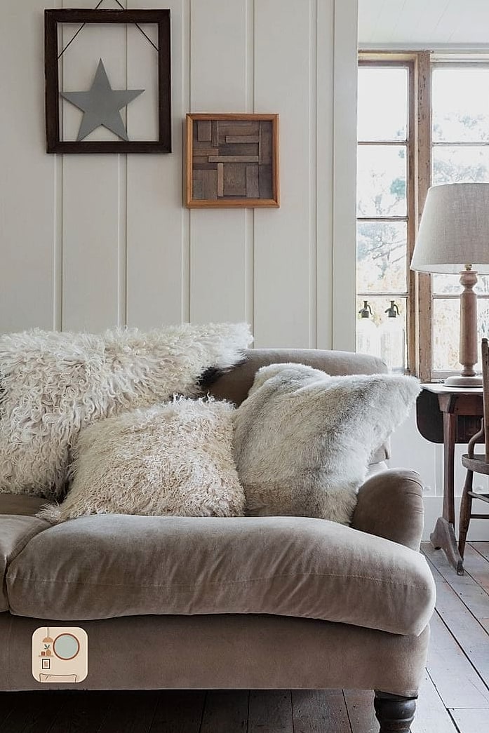 A Faux Fur or Sheepskin Throw