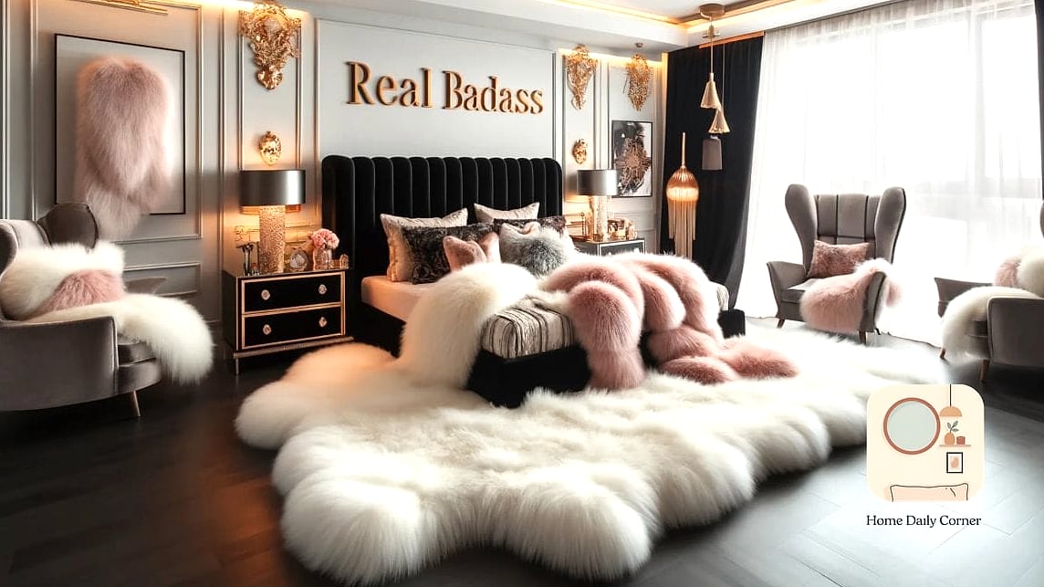 30 Cute Bedroom Ideas Tips From Top Interior Designers 25 Faux Fur or Sheepskin Accent