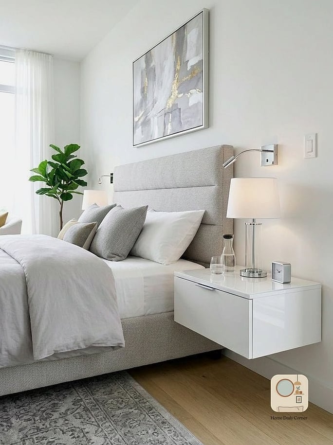 30 Cute Bedroom Ideas Tips From Top Interior Designers 7 Floating Nightstands
