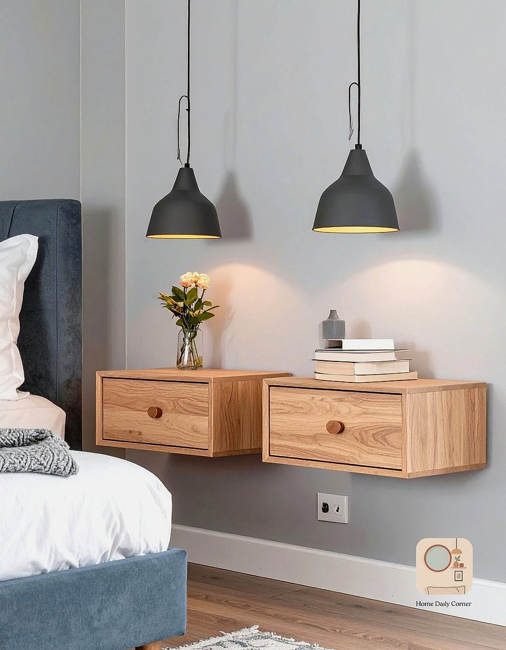 16 Guest Bedroom Decor Designs That Maximize Style and Function 7 Floating Nightstands for Tight Spaces