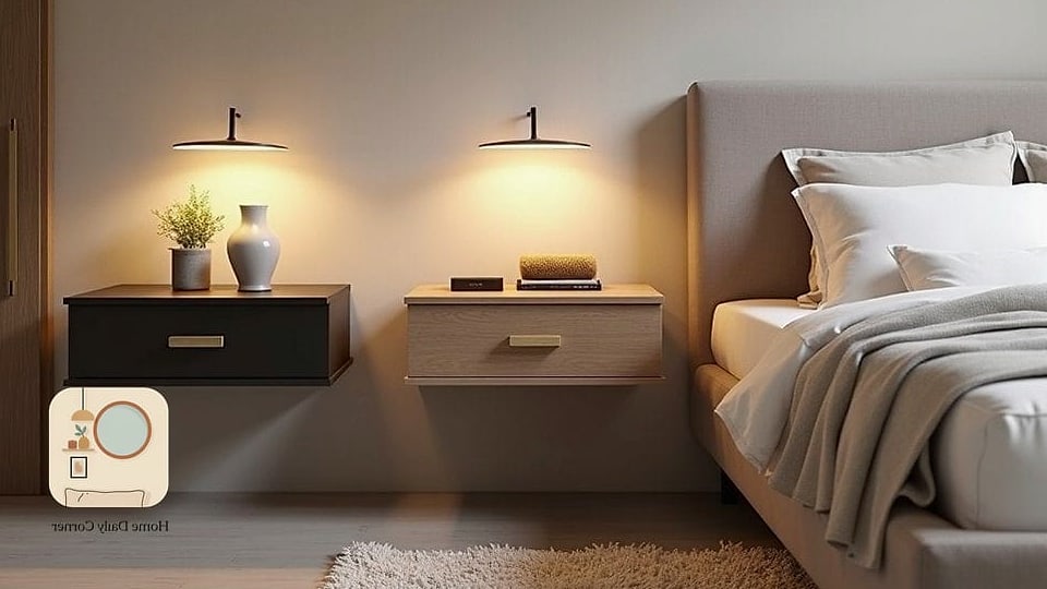 Floating Nightstands for a Streamlined Look