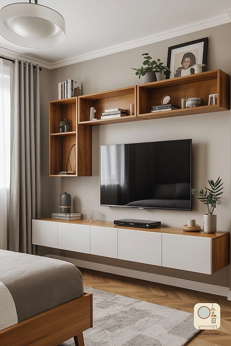 Floating Wall-Mounted TV Console