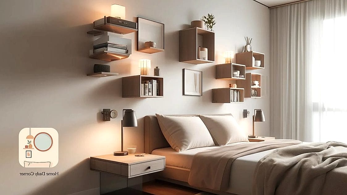 27 Creative Small Bedroom Ideas Ideas You Haven't Seen Before 4 Float Your Nightstands
