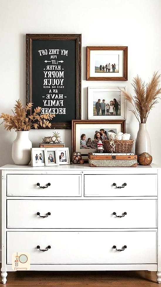 Framed Family Photos in Mixed Sizes