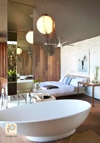 A Freestanding Tub as the Bedroom's Focal Point