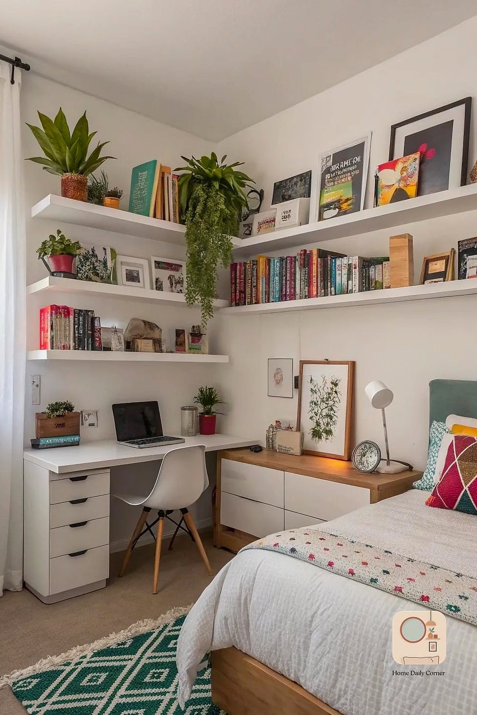 19 Teen Bedroom Decor Designs You Need to See Right Now 12 Gallery Shelf Styled Like a Bookstore Display