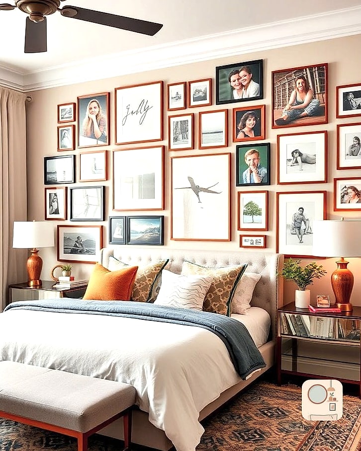 Gallery Wall Above the Bed