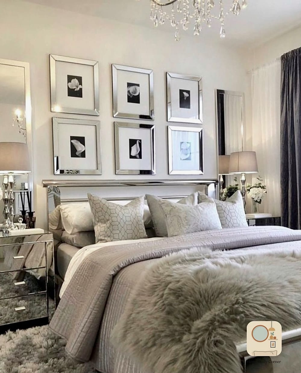 Gallery Wall with Gold Frames