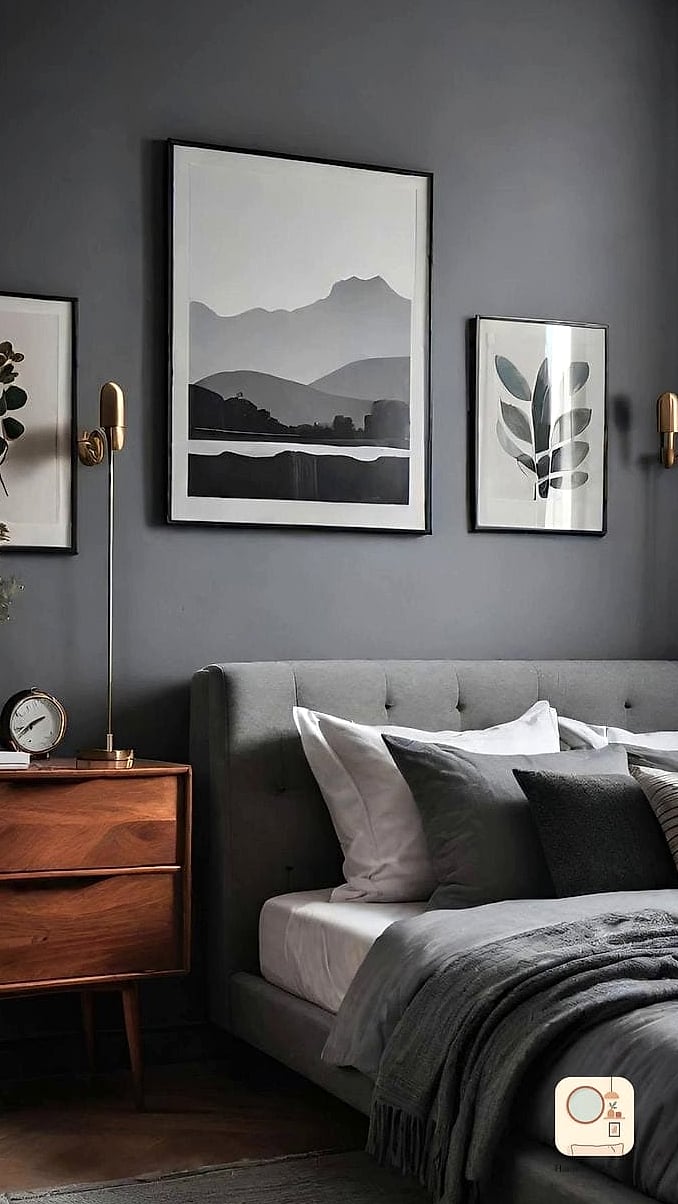 A Gallery Wall in Black and White Frames