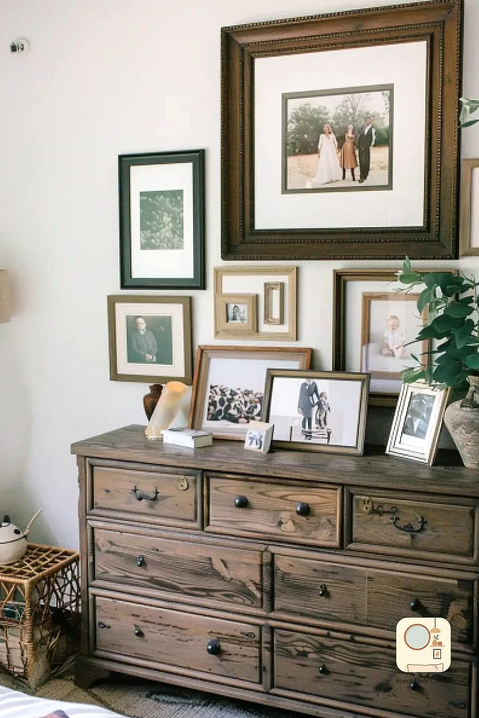 Gallery Wall Above Instead of a Single Piece