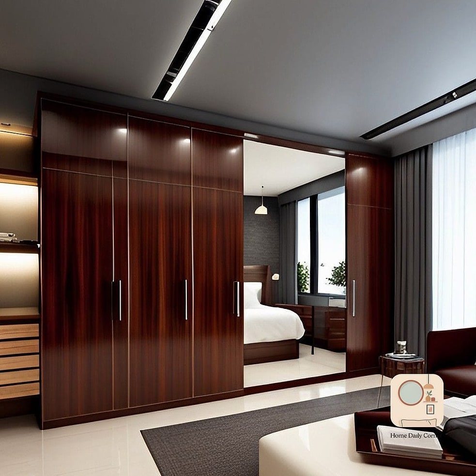 Glossy Lacquer Wardrobe in Bold Color