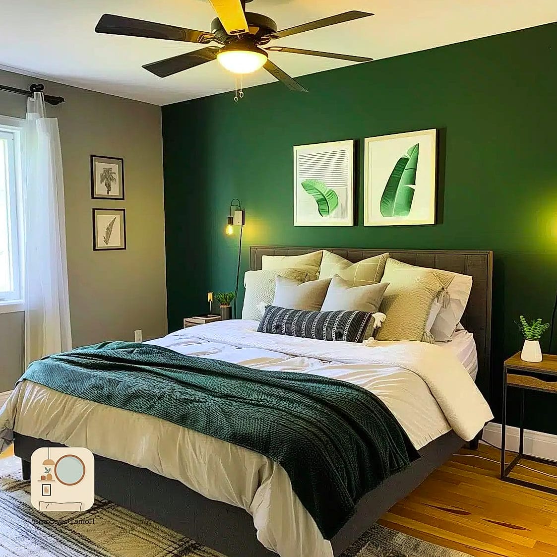 15 Green Bedroom Ideas Before and After Transformations to Inspire 15 Green Tile Accent in an Ensuite Doorway