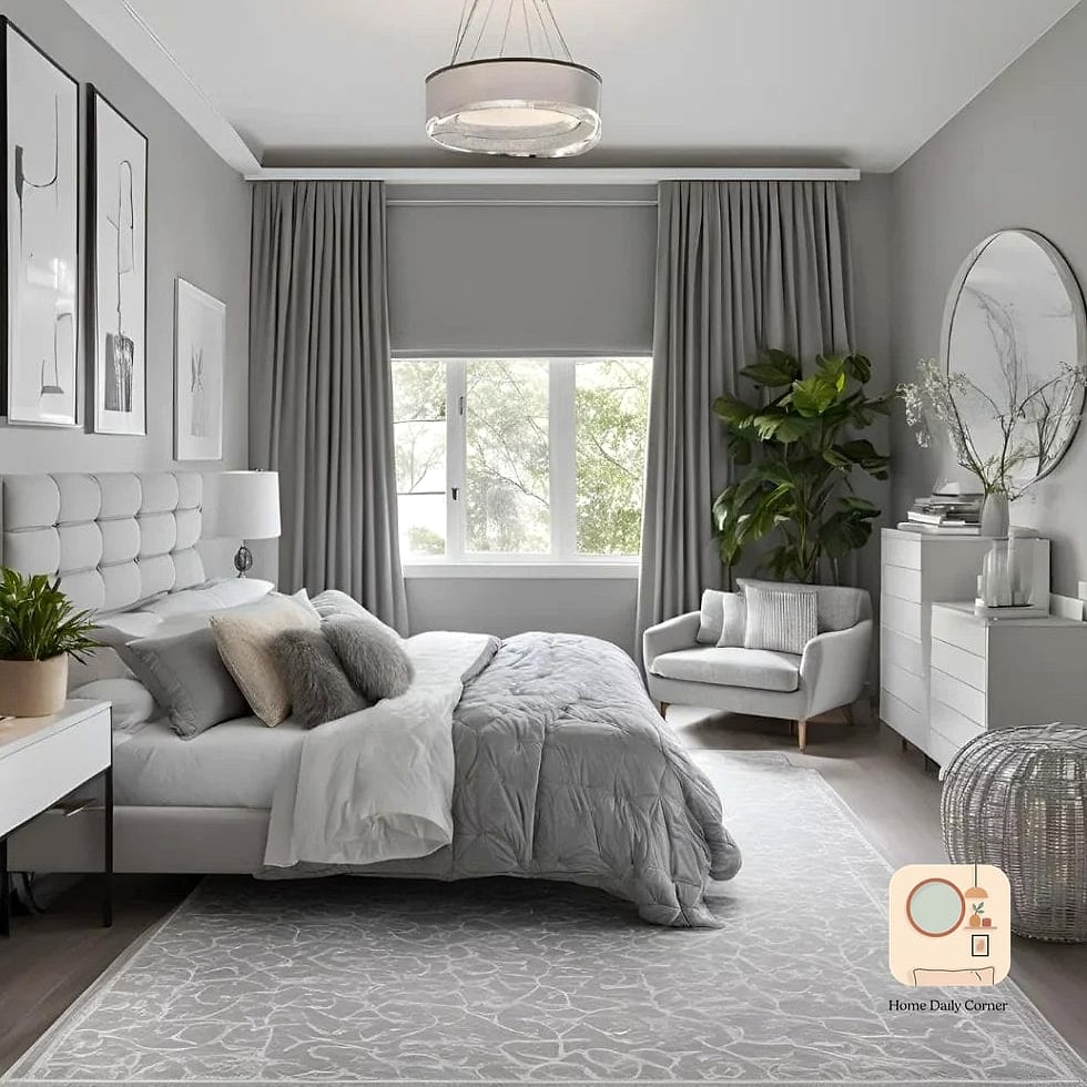 Grey Area Rug to Anchor the Room