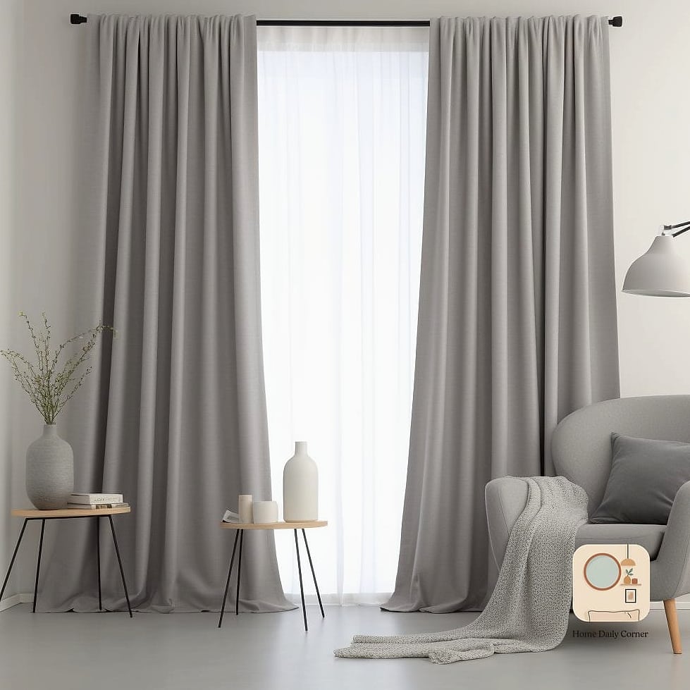 Grey Linen Curtains