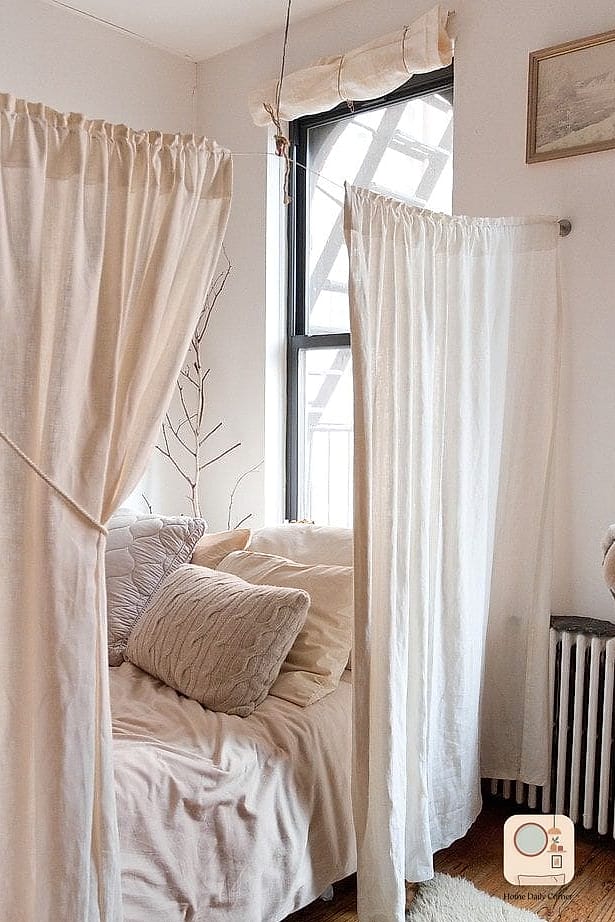 Hang Curtains Higher and Wider Than the Window