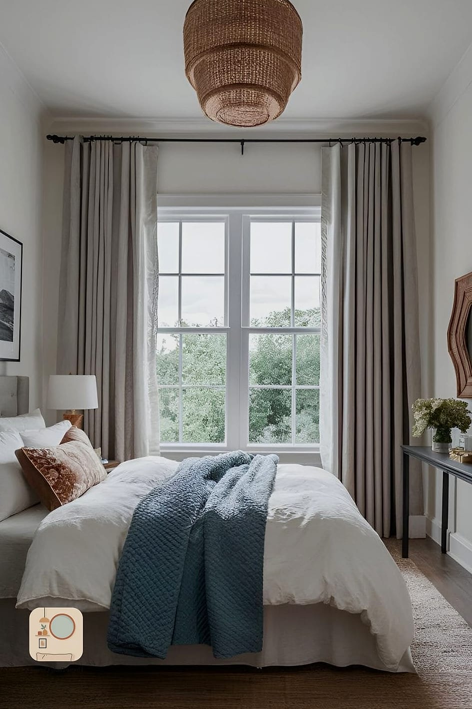 Hang Curtains Higher Than the Window Frame
