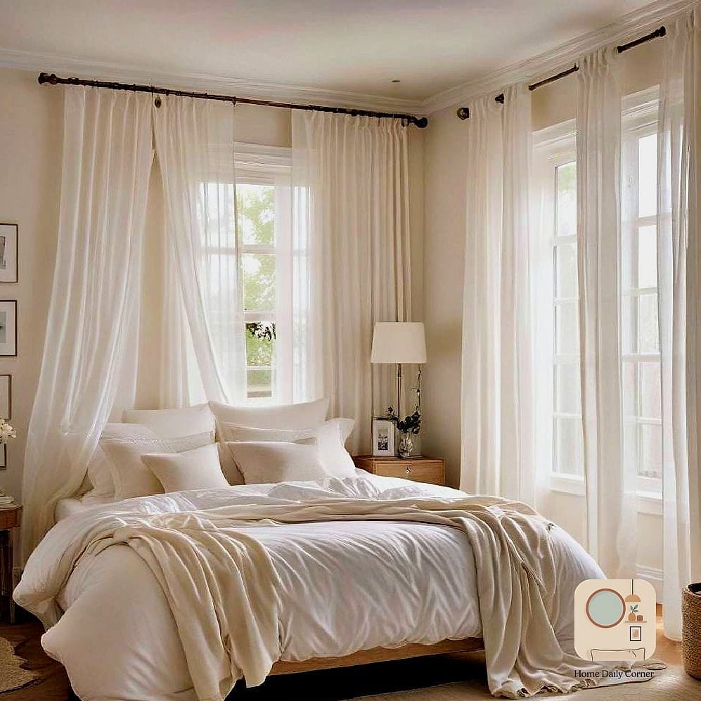 Hang Curtains Higher and Wider Than Your Window
