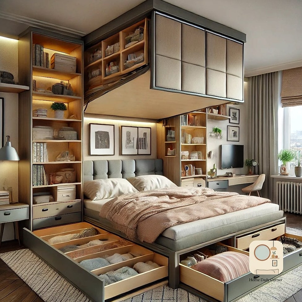 Hidden Storage Under the Bed