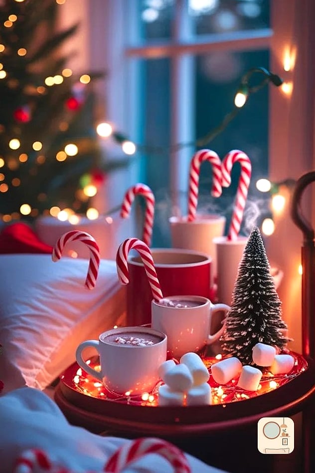 A Hot Cocoa or Coffee Station on the Dresser