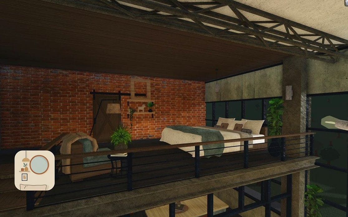 18 Bloxburg Bedroom Ideas Designs You Need to See Right Now 7 Industrial Exposed Brick Bedroom