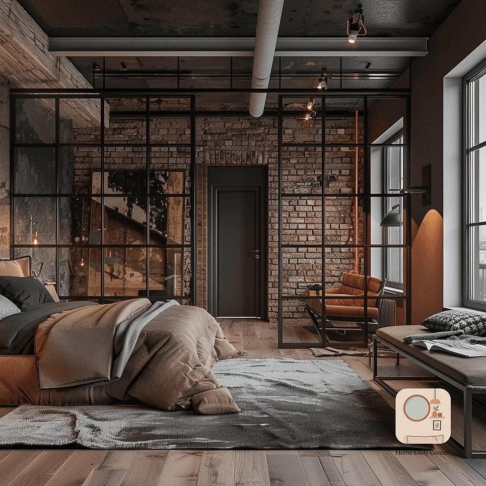 30 Cozy Bedroom Inspiration Boards You'll Want to Copy 10 Industrial Loft Bedroom