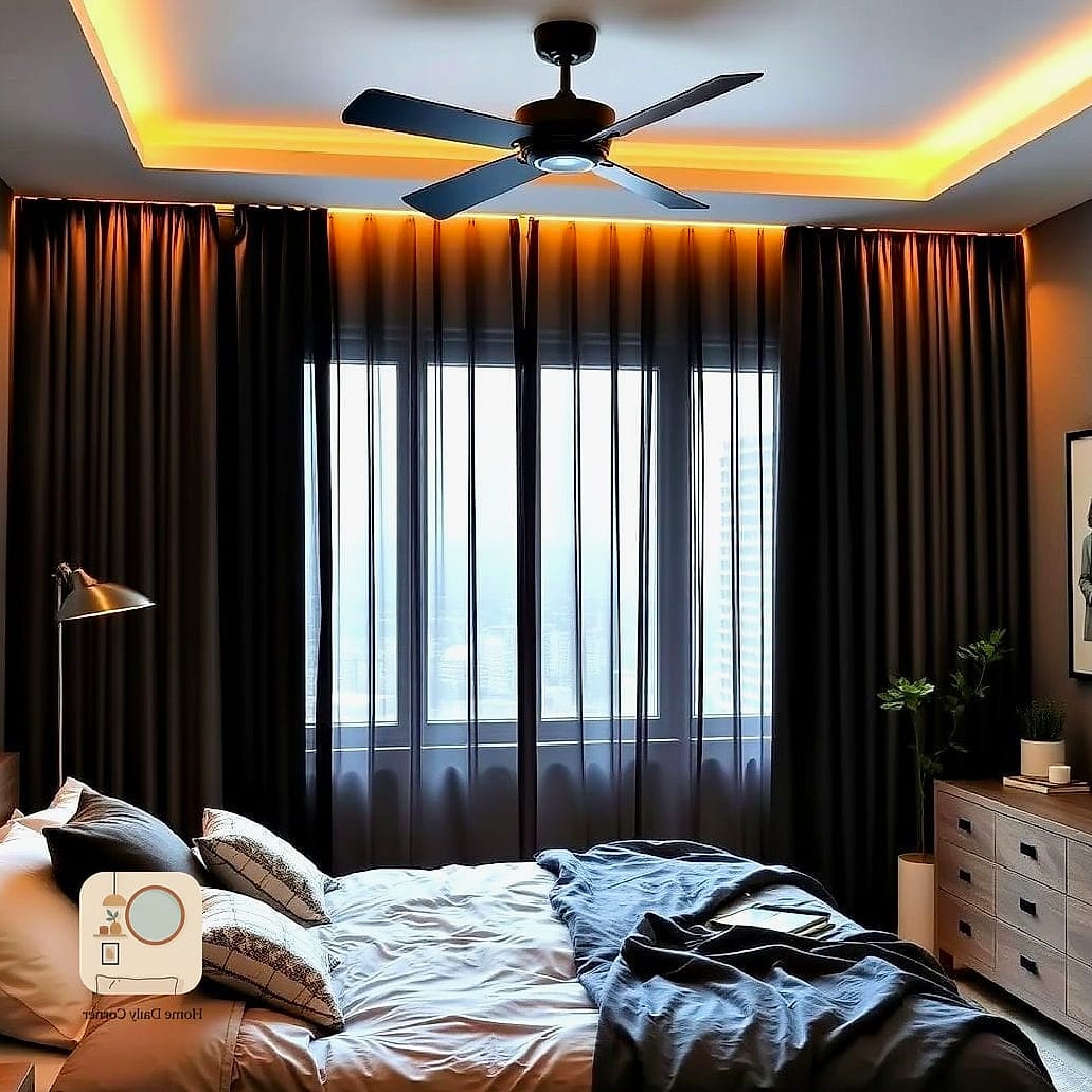 14 Mens Bedroom Decor Ideas to Upgrade Your Home This Weekend 12 Install Blackout Curtains in a Solid, Neutral Fabric