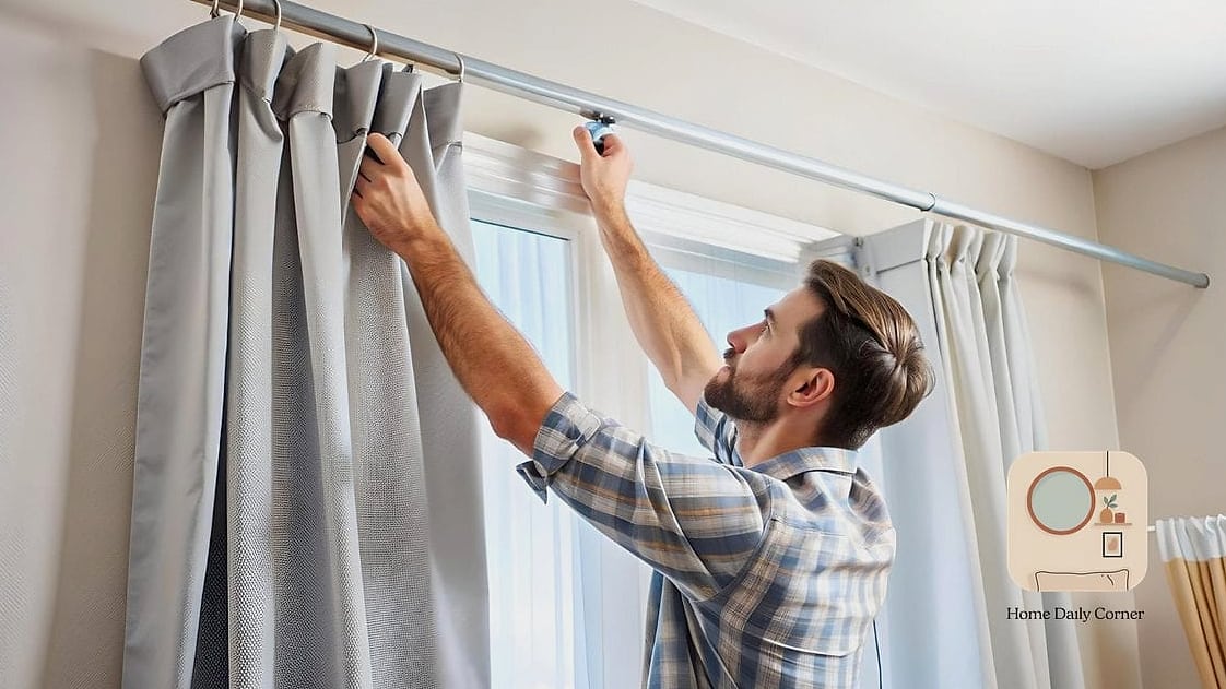 Installing a Curtain Instead of a Closet Door