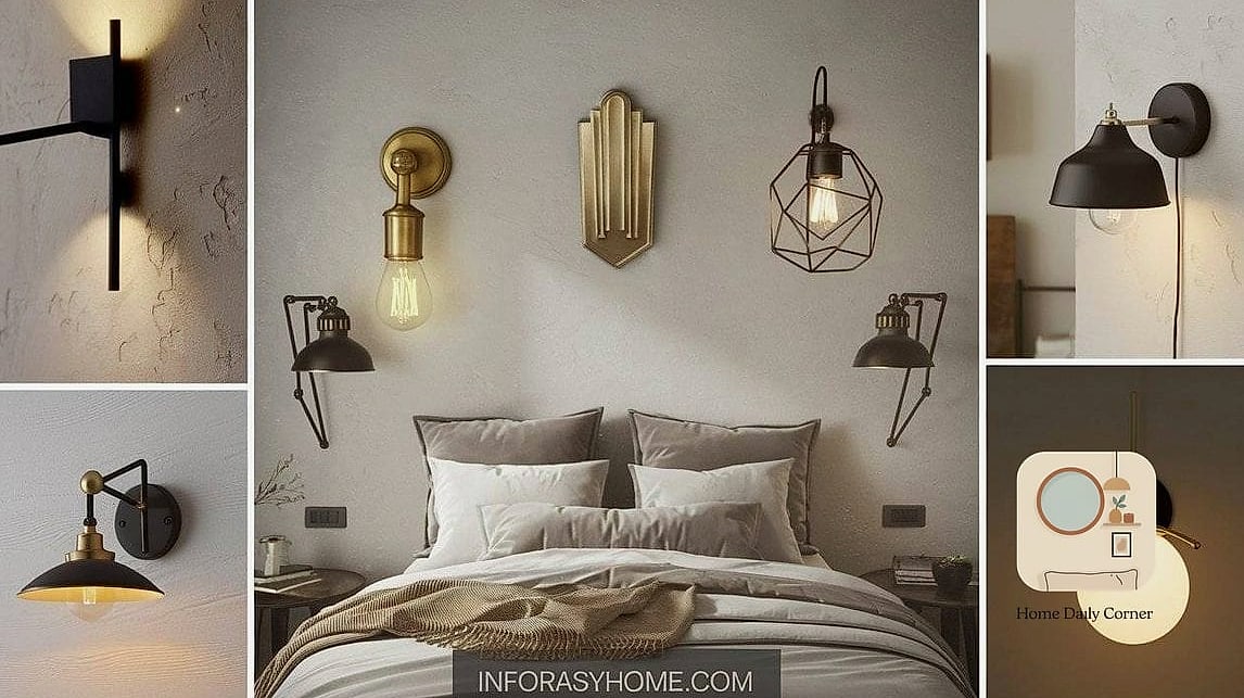 Install Sconces Instead of Bedside Lamps