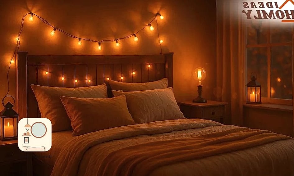 18 Fall Bedroom Decor Concepts That Are Actually Achievable on a Budget 9 Introduce Amber or Smoked Glass Accents