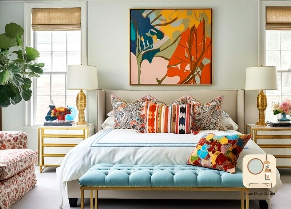 Keep the Color Story Consistent Across Bedding, Walls, and Accents