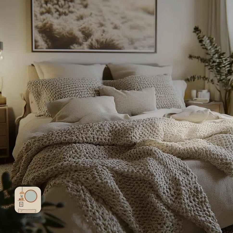 30 Cute Bedroom Ideas Tips From Top Interior Designers 4 Layered Bedding with Textured Throws
