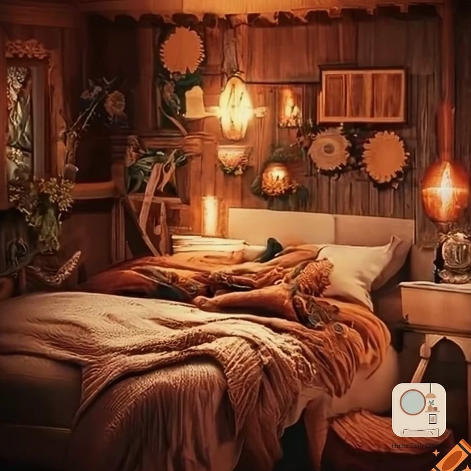 Layered Bedding in Warm Neutrals