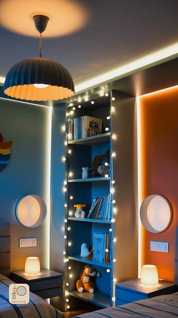 16 Kids Bedroom Decor Ideas From Homes We Absolutely Love 6 Layered Lighting Instead of One Overhead Fixture