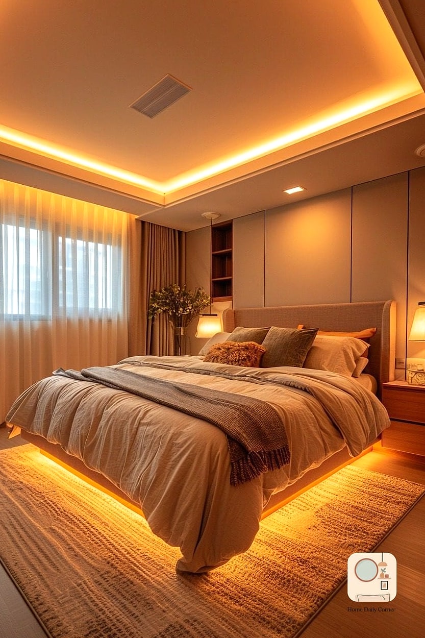 21 Decor Bedroom Designs You Need to See Right Now 16 Layered Lighting Design